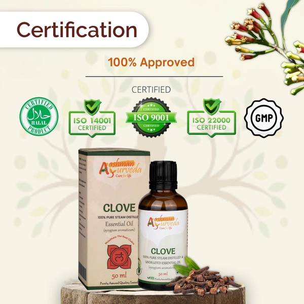 Aashman Ayurveda Clove Pure Steam Distilled Essential Oil - 3