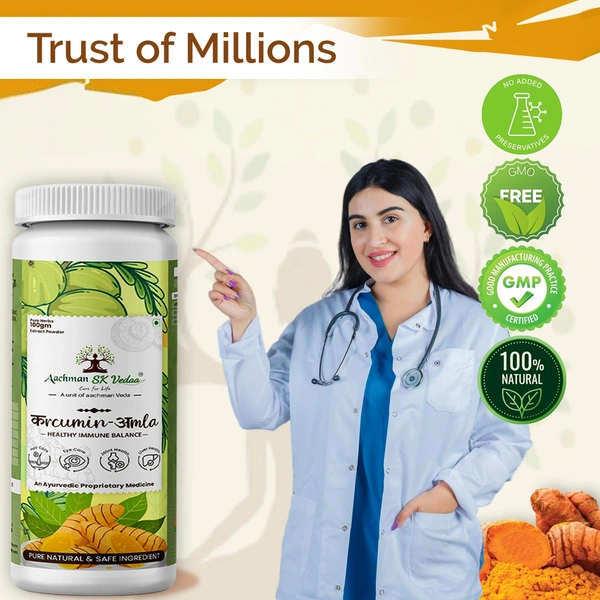 Aachman Sk Vedaa Curcumin Amla Extract Powder - 1