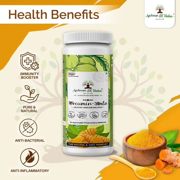Aachman Sk Vedaa Curcumin Amla Extract Powder - 1