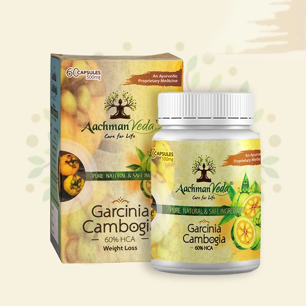 Aachman Veda Garcinia Cambogia Veg Capsules - 1