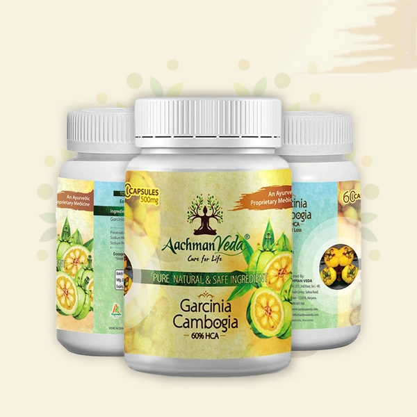 Aachman Veda Garcinia Cambogia Veg Capsules - 1