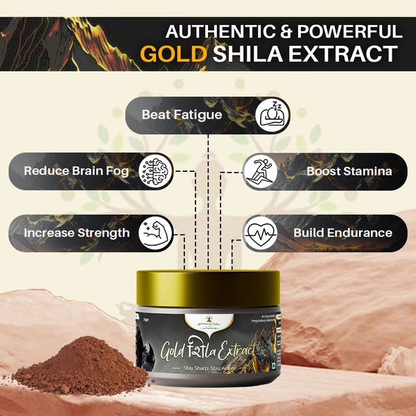 Aachman Sk Vedaa Gold Shila Extract Powder - 2