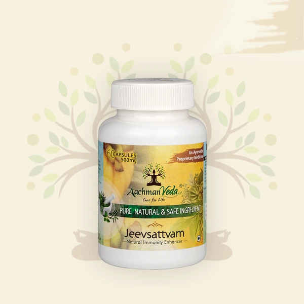 Aachman Veda Jeevsattvam (Multivitamin) Veg Capsules - 2