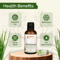 Aashman Ayurveda Lemongrass Pure Steam Distilled Essential Oil - 2