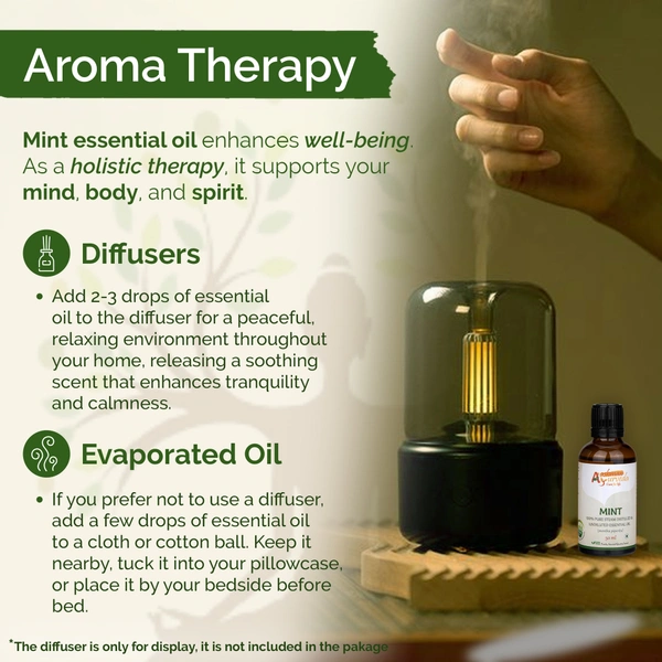 Aashman Ayurveda Mint Pure Steam Distilled Essential Oil - 2