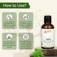 Aashman Ayurveda Mint Pure Steam Distilled Essential Oil - 2