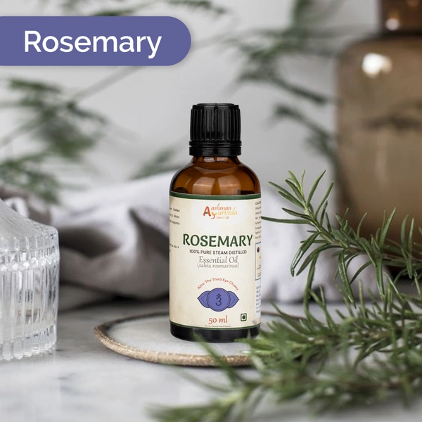 Aashman Ayurveda Rosemary Pure Steam Distilled Essential Oil - 1