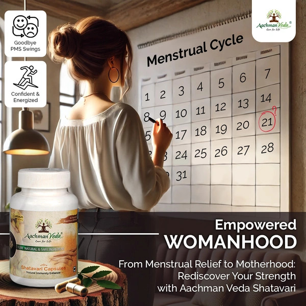 Aachman Veda Shatavari Veg Capsules - 1