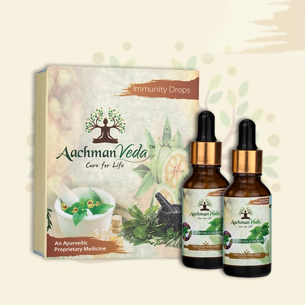 Aachman Veda Tulsi (with giloy) Drops - 4