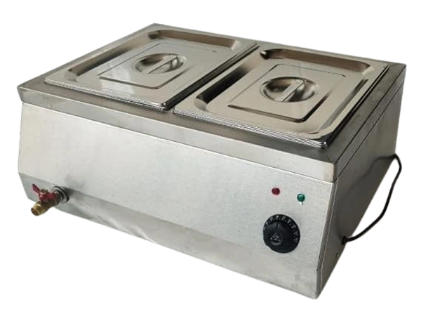 Electric Bain Marie, 1.5kW Heavy Duty Stainless Steel 2 Pan