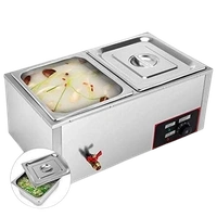 Electric Bain Marie, 1.5kW Heavy Duty Stainless Steel 2 Pan