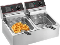 Commercial 8L+8L Electric Double Pan Deep Fryer