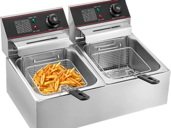 Commercial 8L+8L Electric Double Pan Deep Fryer