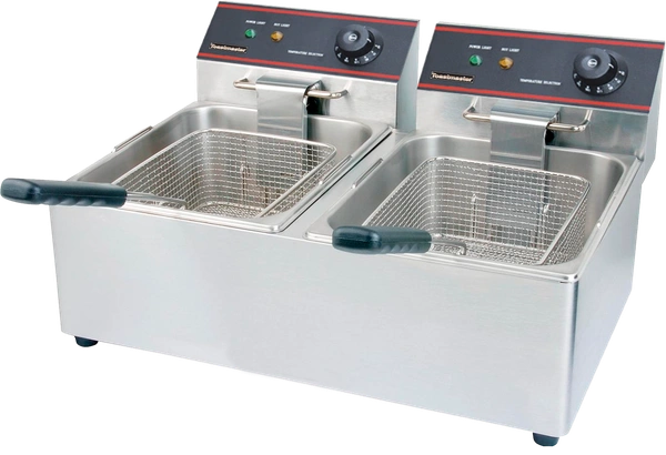 Commercial 8L+8L Electric Double Pan Deep Fryer