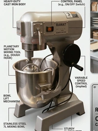 Planetary Mixer – Compact Commercial Stand Mixer for Dough & Egg Mixing
