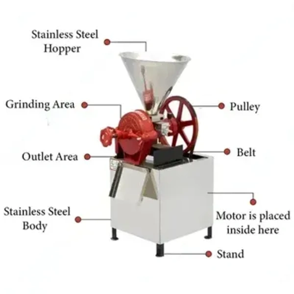Wet Dal Machine with 1.5 HP Motor