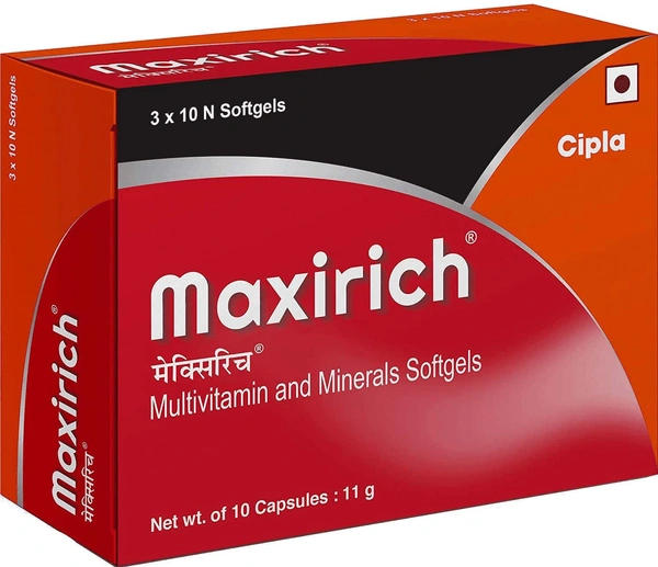 Maxirich Multivitamins & Multiminerals Softgel Capsules 