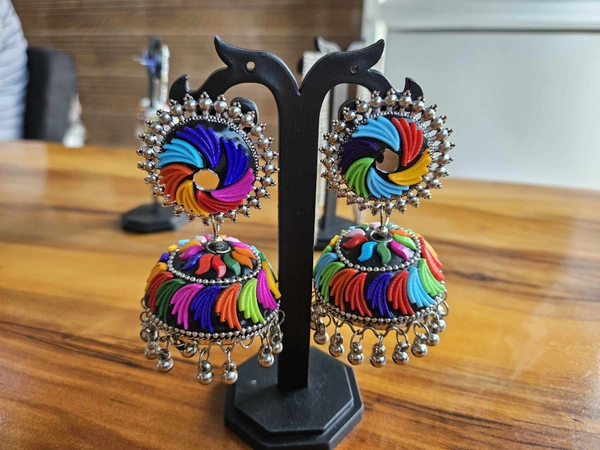 Resto Miror Jhumka Multicolor for women and girls