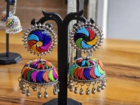 Resto Miror Jhumka Multicolor for women and girls