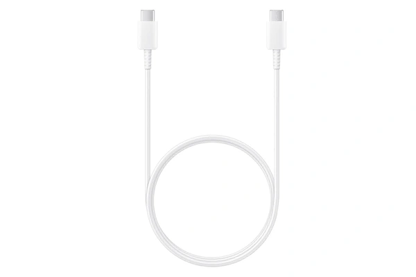 Samsung Original Type C to C Cable - 3.28 Feet (1 Meter) Compatible with Smartphone, White - White