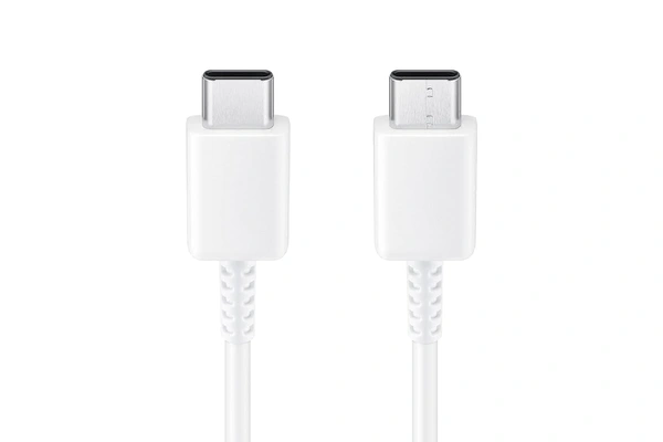 Samsung Original Type C to C Cable - 3.28 Feet (1 Meter) Compatible with Smartphone, White - White