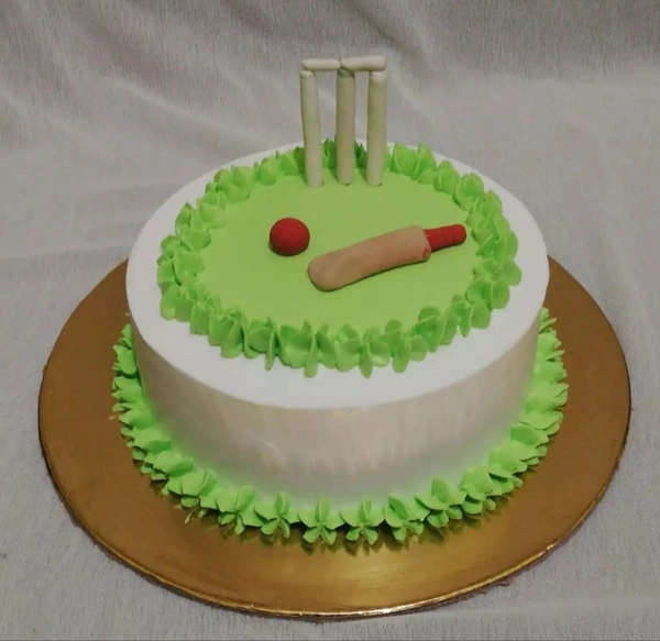 Cricket Theme Vanilla Fondant Cake