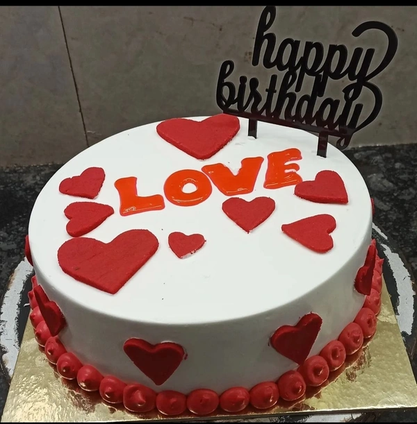 Love Theme Vanilla Cake