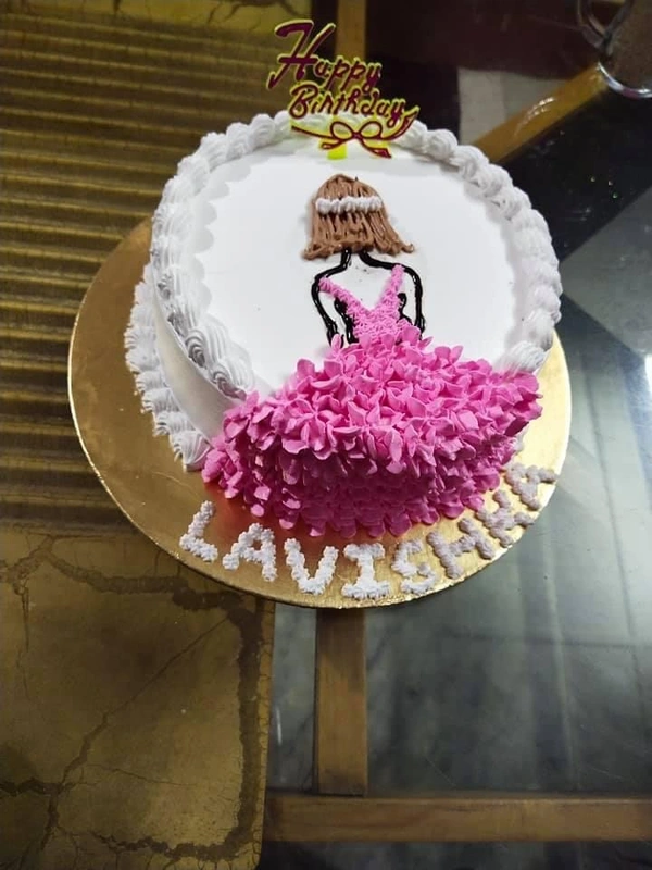 Frock Theme Chocolate Cake