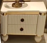 Blonde Roast Bed | Premium Upholstered Bed with Stylish Golden Accents - Customised Wallpaper