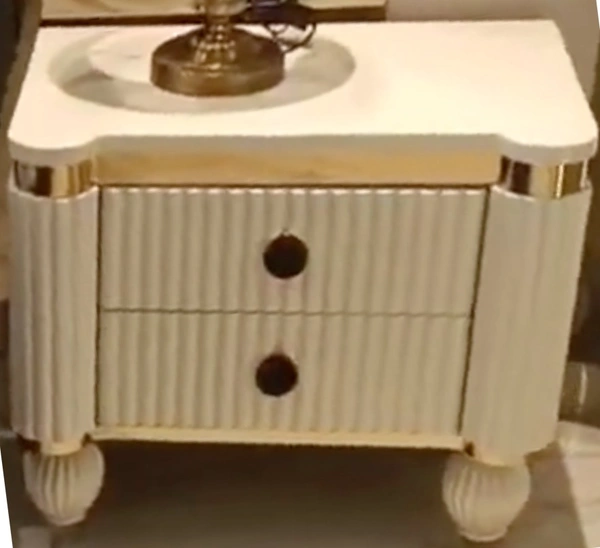 Blonde Roast Bed | Premium Upholstered Bed with Stylish Golden Accents - Customised Wallpaper