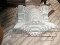 Center Table Parametric – Modern Architectural Wooden Coffee Table for Living Room