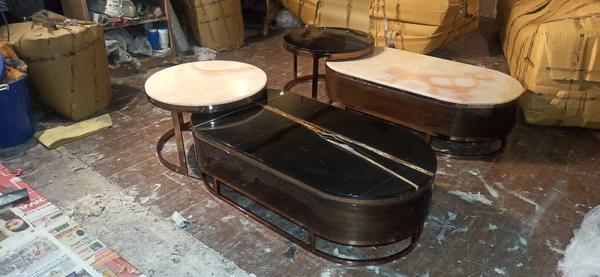 Center Table Round Set of 2 – Stylish Dual Round Coffee Tables for Living Room