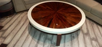 Center Table Round – Elegant Wooden Round Coffee Table for Living Room