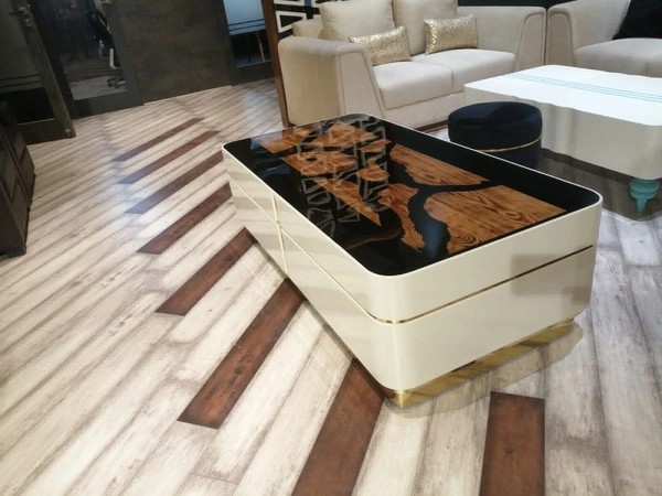 Center Table Wood n Resin – Handcrafted Luxury for Modern Living Rooms