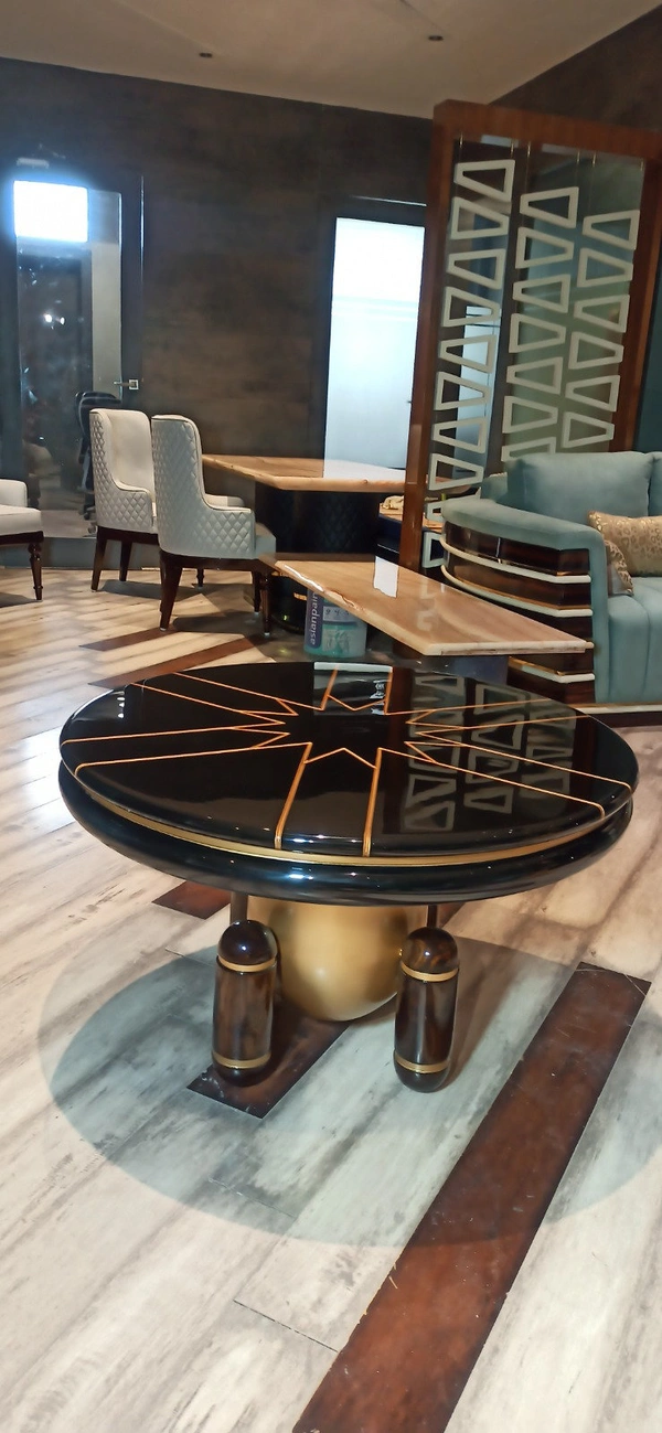Modern Wooden Center Table – Stylish Living Room Coffee Table