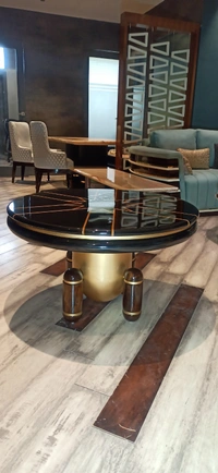 Modern Wooden Center Table – Stylish Living Room Coffee Table