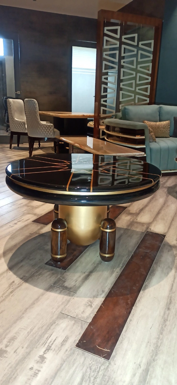 Modern Wooden Center Table – Stylish Living Room Coffee Table