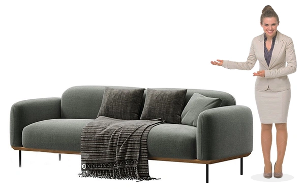 Minimalistic Sofa – Sleek 3-Seater with Contemporary Design and Everyday Comfort