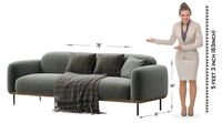Minimalistic Sofa – Sleek 3-Seater with Contemporary Design and Everyday Comfort