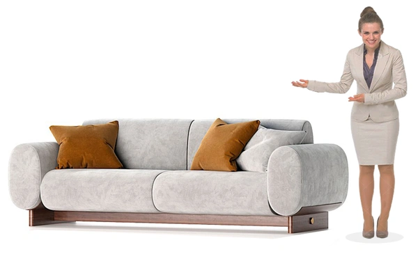 Greyhound Sofa – Luxurious 3-Seater with Deep Comfort and Sophisticated Style - 3 Seater