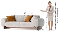 Greyhound Sofa – Luxurious 3-Seater with Deep Comfort and Sophisticated Style - 3 Seater