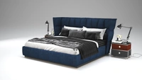 Charlotte Bed – Premium Upholstered Bed with Elegant Headboard Design - Bed