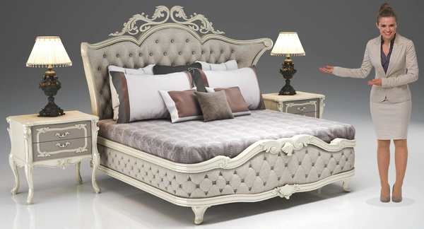 Carolina Bed – Elegant Upholstered King Bed with Premium Comfort and Modern Design - Bed