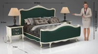Premium Neo Classic Bedroom – Luxury Bedroom Set with Timeless Neo-Classical Design - Bed