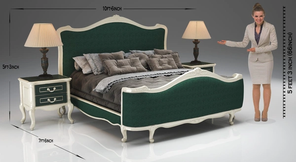 Premium Neo Classic Bedroom – Luxury Bedroom Set with Timeless Neo-Classical Design - Bed
