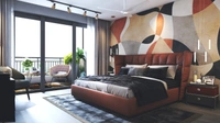 Young Energy Wallpaper | Modern Abstract Wall Design for Bedrooms - Wallpaper