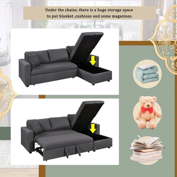 ISHA SOFA CENTRE SOFA CUM BED