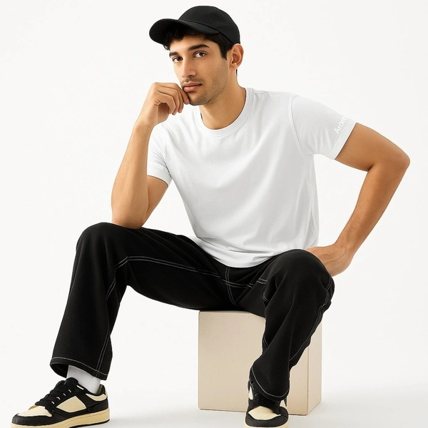 Premium Cotton T-Shirt for Men | Solid White