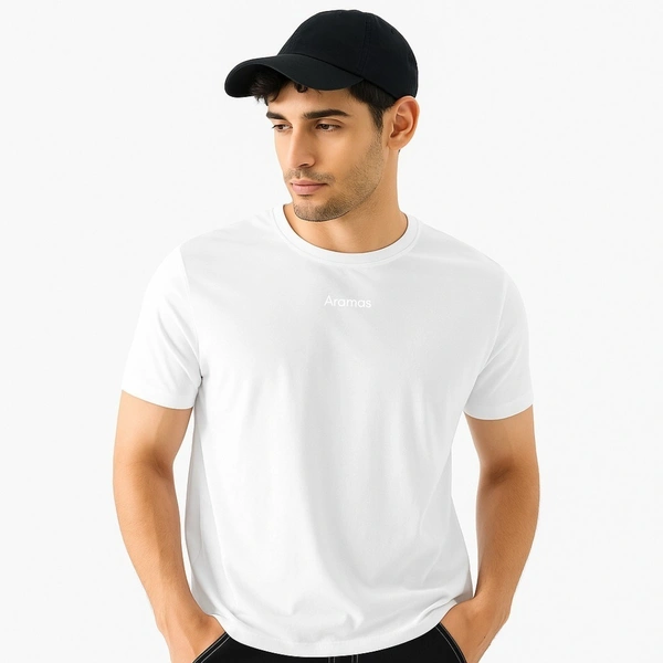 Men’s Premium Cotton Regular Fit T-Shirt – White with “Pigeon” Graphic Print