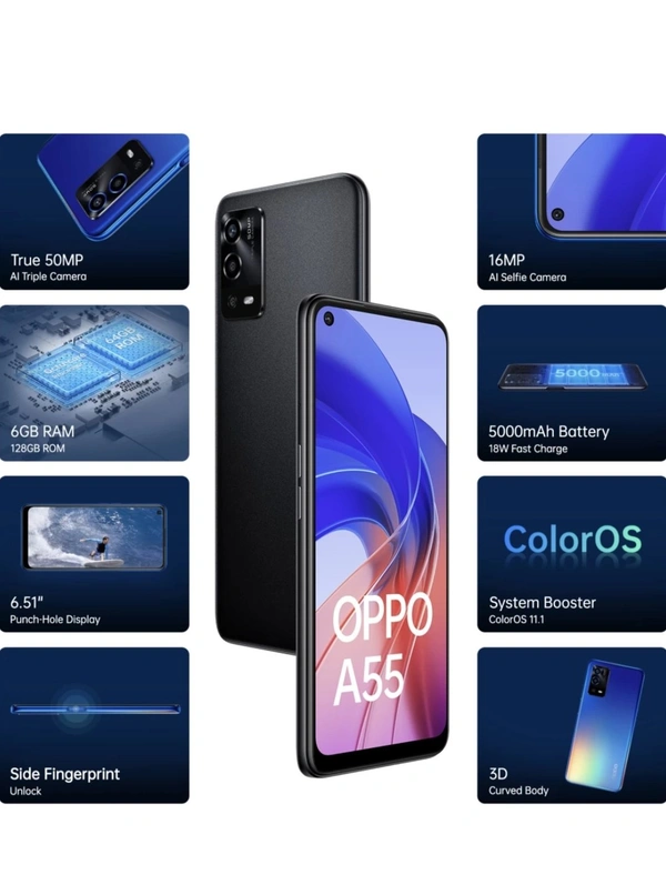 Oppo A55 (6/128gb) - Starry Black